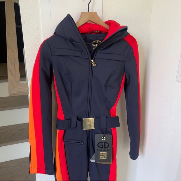 NWT GOLDBERGH Suvi Ski Suit in Navy Blue - Picture 4 of 8